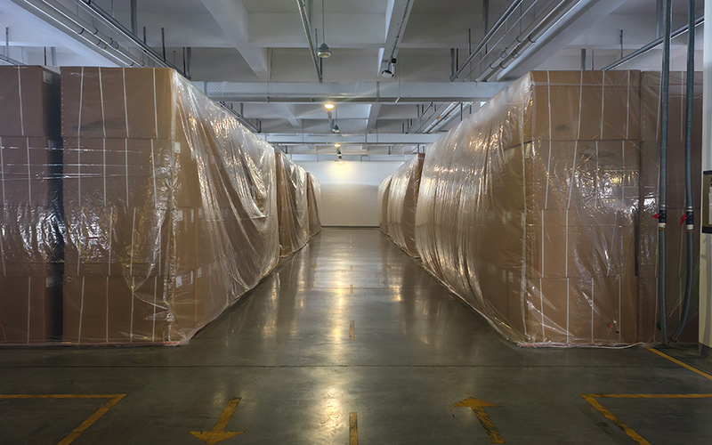 武汉卷烟厂原料充氮气绿色生态养护存储。严耀威摄