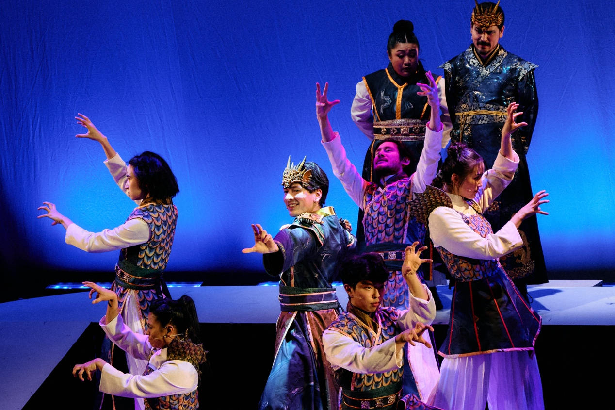 《哪吒》音乐剧演出现场。杨浩鹏摄